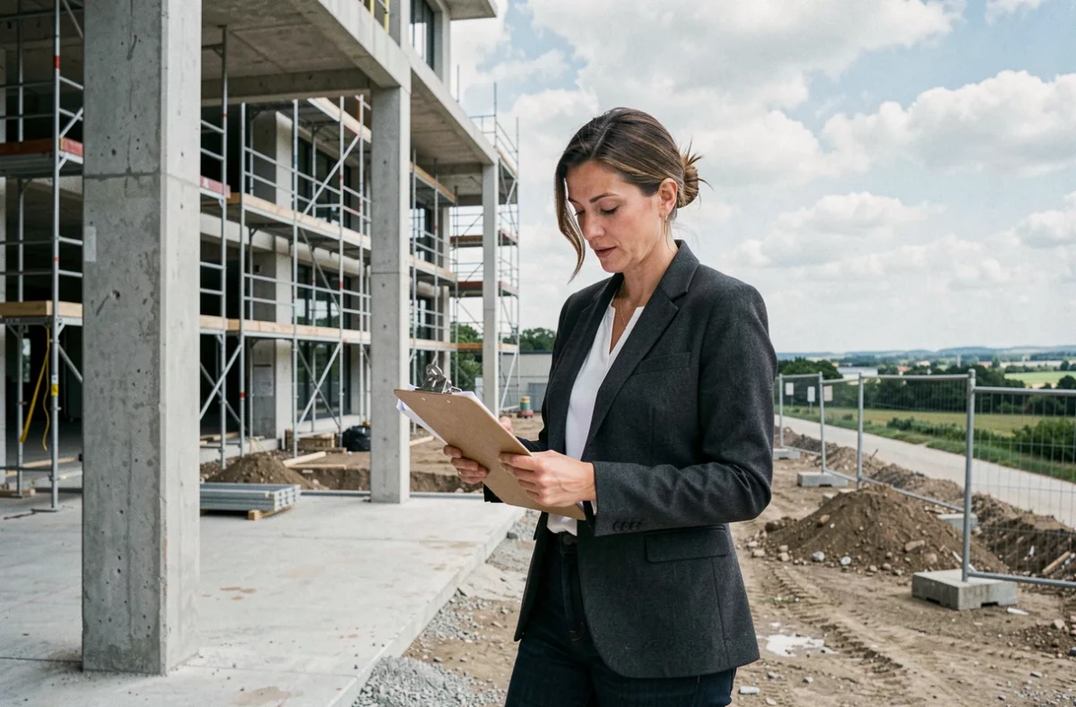Architecte de l'Atelier Music à Meaux sur un chantier de construction en Seine-et-Marne