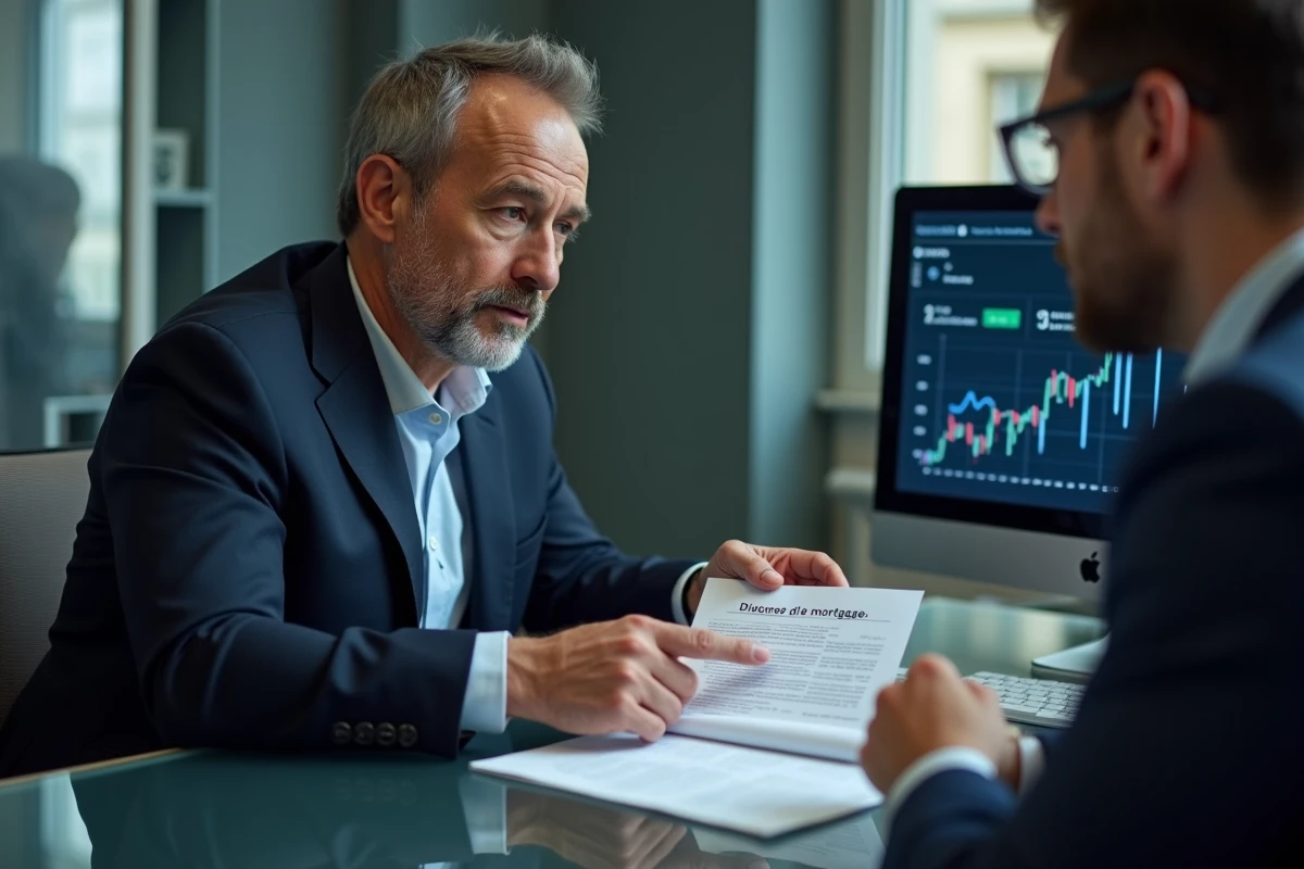 Conseiller bancaire français présentant un financement immobilier international pour un achat en Thaïlande